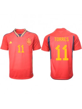 Billige Spania Ferran Torres #11 Hjemmedrakt VM 2022 Kortermet